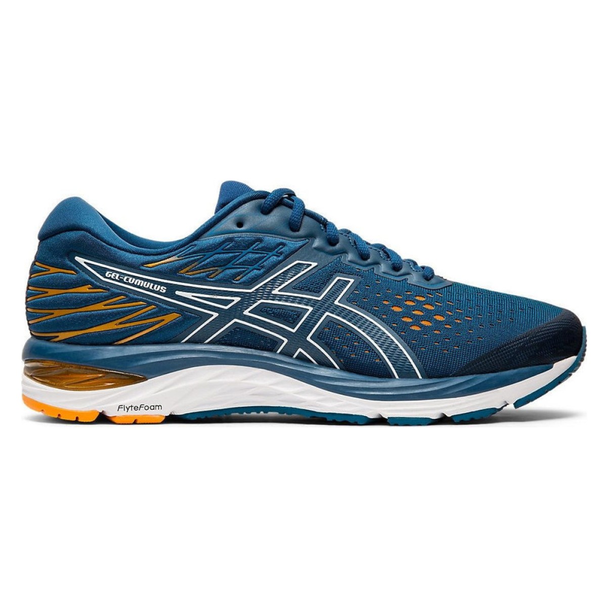 The men's GEL-CUMULUS™ 21 performance road running shoe by ASICS is ...