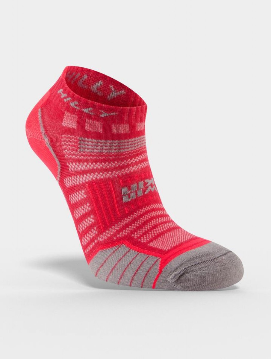 Hilly TwinSkin Socklet Running Socks Magenta The fine ...