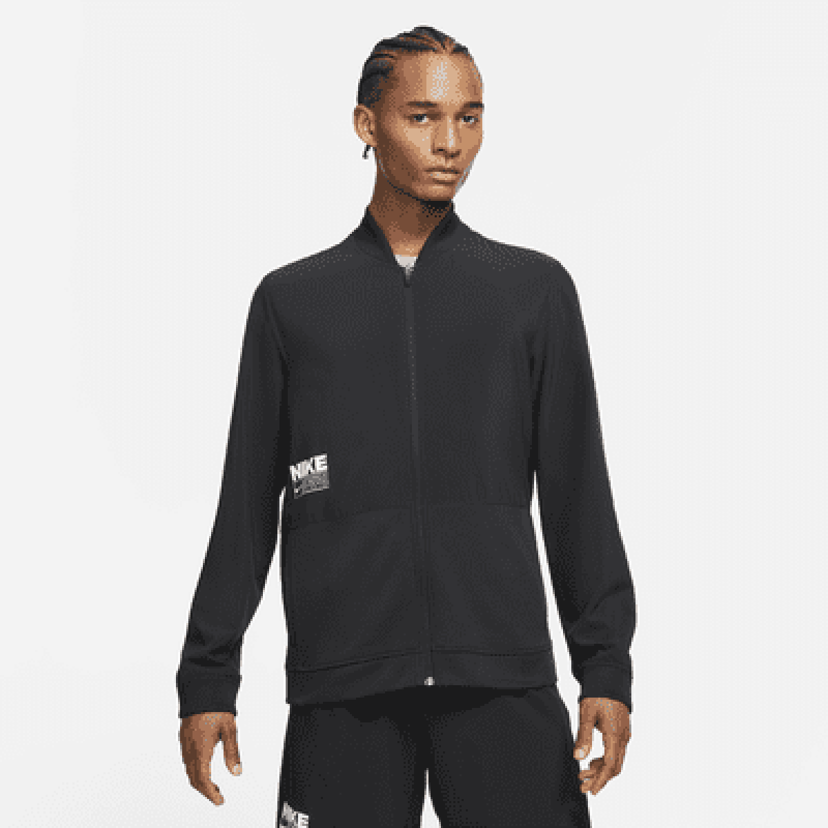 Nike DRI-FIT Training Full Zip Jacket Black The Nike Dri-FIT Jacket is ...