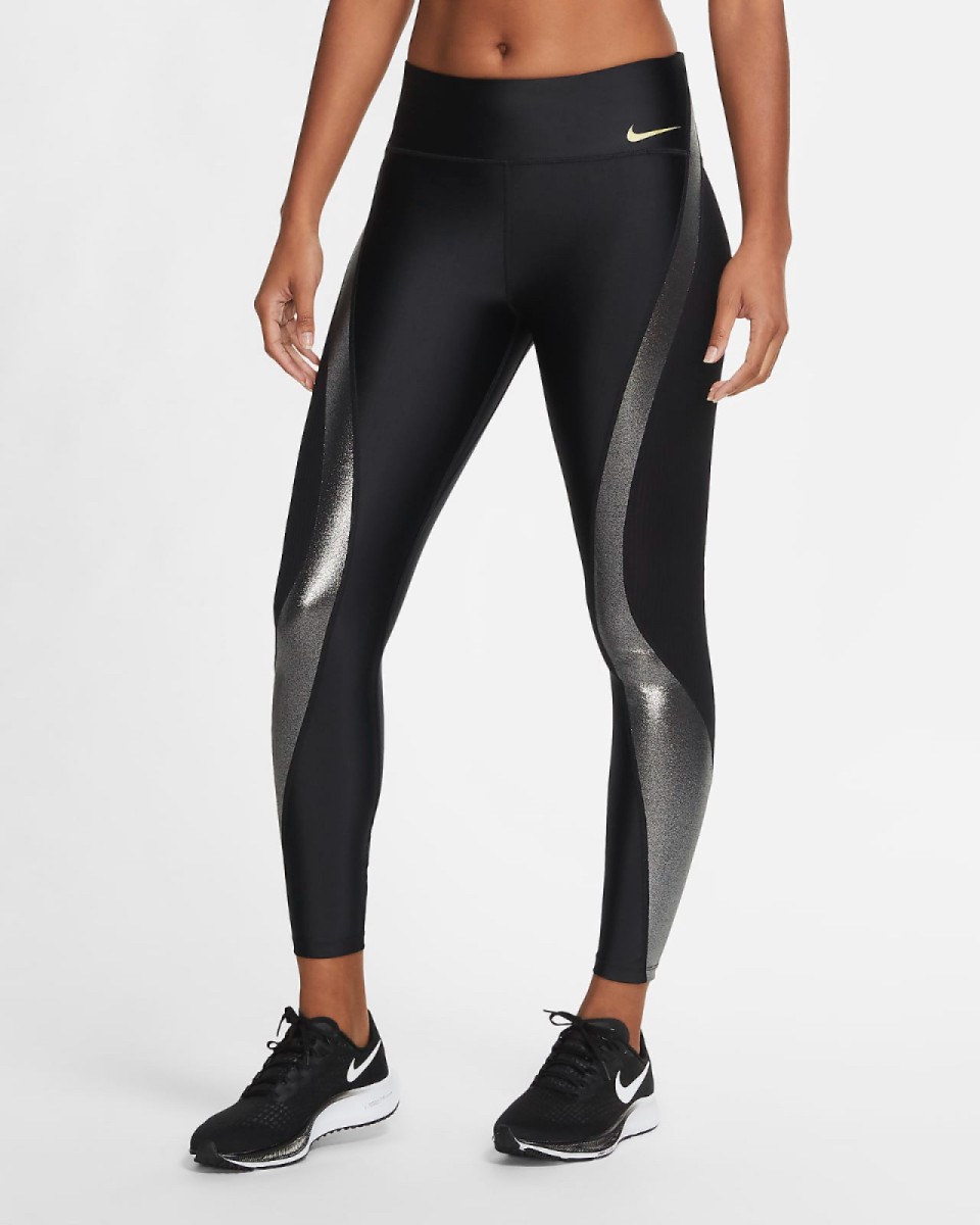 Nike Icon Clash Speed Tights Black / Metallic Gold With 2 types of ...
