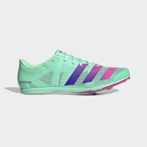 adidas Distancestar Running Spikes Turquoise Violet Whirlwind Sports