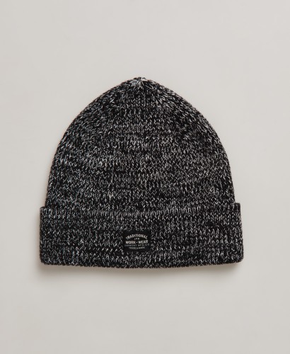SuperDry Storm Twist Beanie Black 
