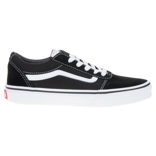 vans black and white junior