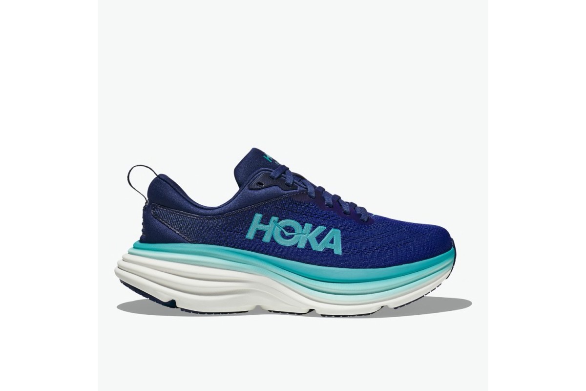 Hoka Bondi 8 Bellwether Blue & Evening Sky One of the hardest working ...