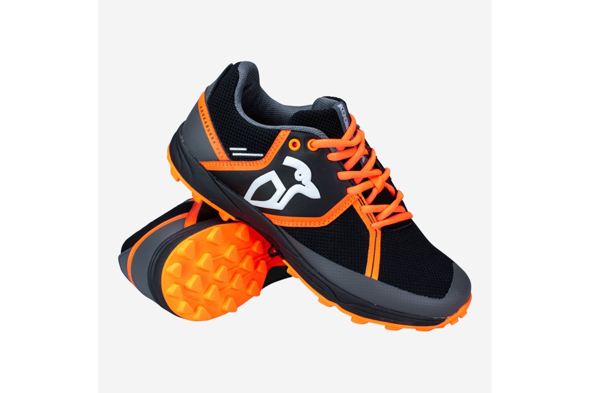 Black and hotsell orange hockey shoes
