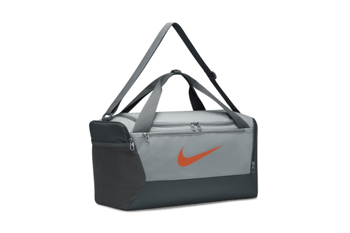 NIKE BRASILIA TRAINING GYM DUFFEL BAG BA5957-026 - GREY - 51x28x28CM - 40L