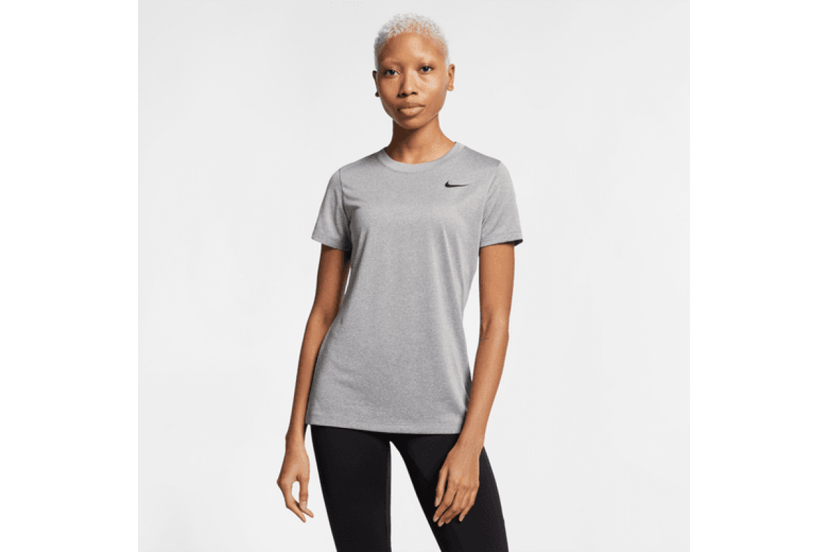 Nike Dri FIT Legend T Shirt The Nike Dri FIT Legend T Shirt is made with lightweight sweat wicking fabric with an anti odor finish that helps keep you dry and comfortable from your first stretch well ...