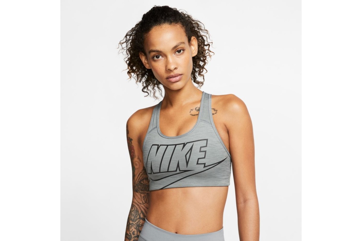 Nike Swoosh Medium-Support Women's Padded Monogram Sports Bra. Nike IN