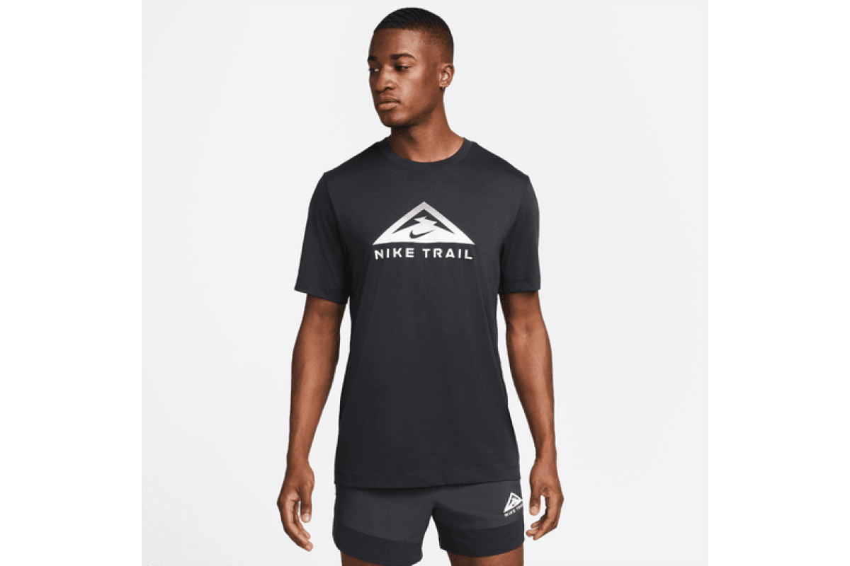 Nike Trail Dri-FIT T-Shirt Black Engineered with the trail in mind, the ...
