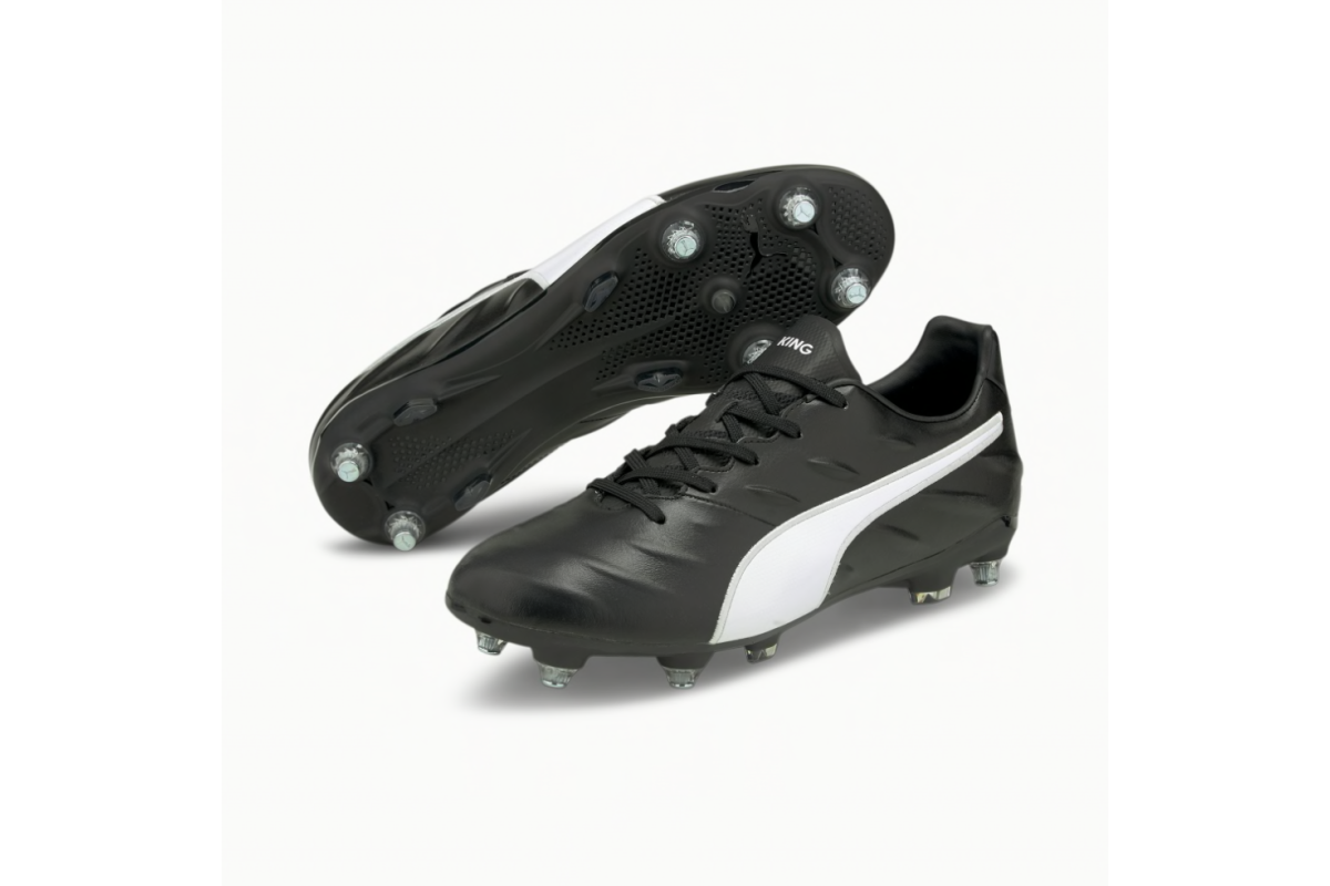 Puma King Pro 21 MxSG Football Boots Black White