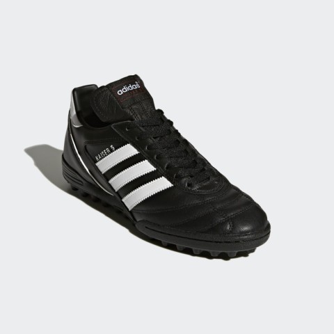 adidas Kaiser 5 Cup Football Boots Black / White / Red If only this boot could talk. The quintessential football boot with studs has been there for many of the greatest