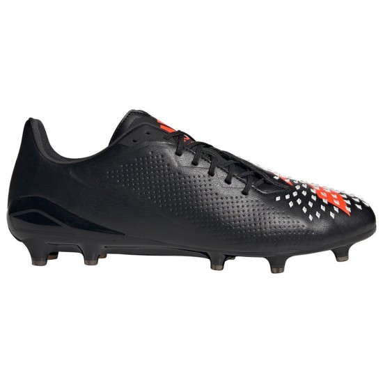 adidas Predator Malice (FG) Rugby Boots Black / Red / White