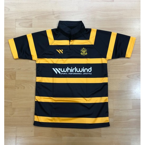 Cornish Rugby Shirt Black & Gold