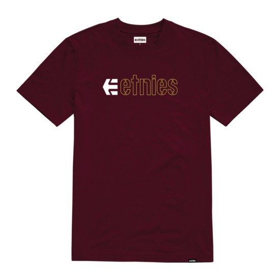Etnies Ecorp Kids T-Shirt Burgundy / White