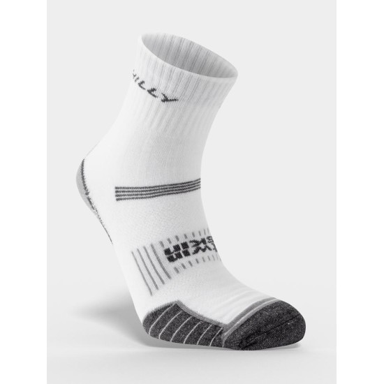 Hilly Twinskin Anklet Running Socks White / Grey Marl