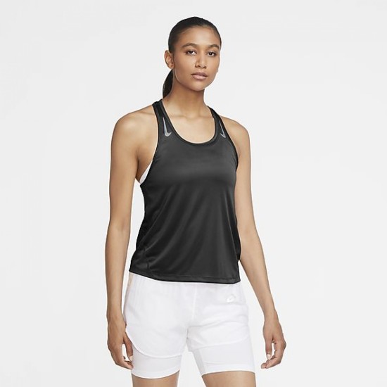 Nike Dri-FIT Miler Gilet Vest Top Black