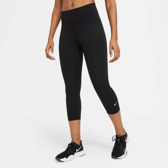 Nike One Training Capri Leggings Black / White