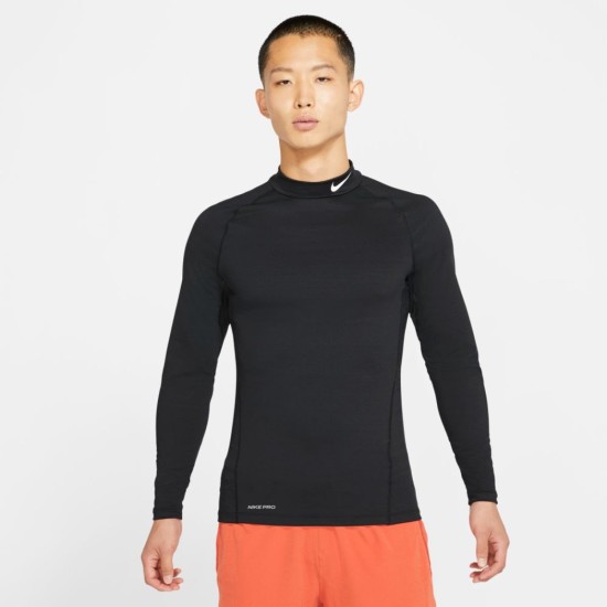 Nike Pro Warm Long-Sleeve Top Black / White