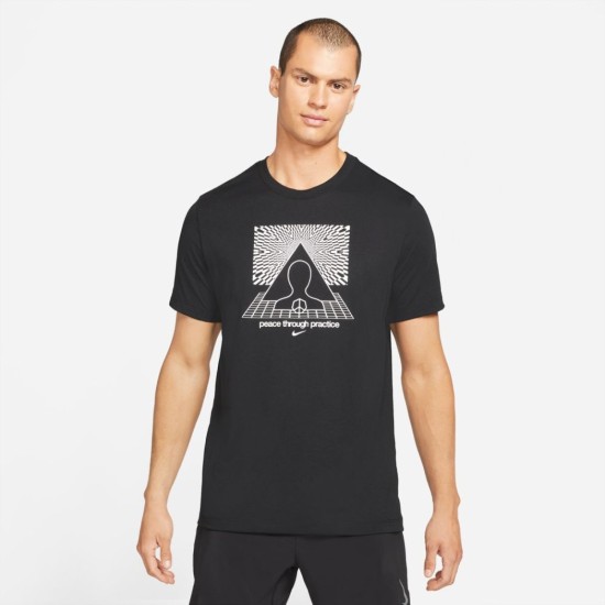 Nike Yoga Peace Through Practice T-Shirt Black