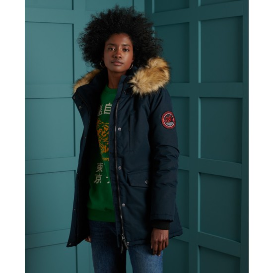 dark blue parka womens
