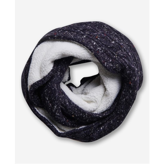 SuperDry Gracie Cable Snood Boston Navy