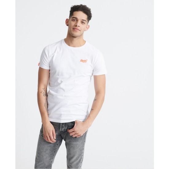 Superdry Orange Label Neon Lite T-Shirt Optic White