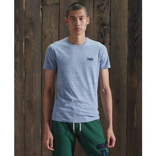 Superdry Organic Cotton Vintage Embroidery T-Shirt Tidal Blue