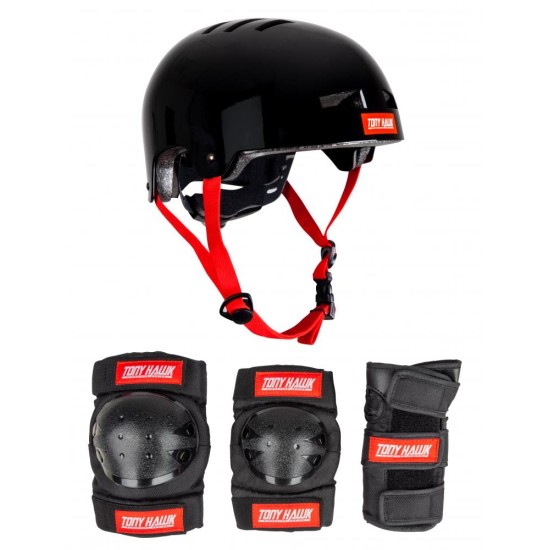 Tony Hawk Skate Helmet & Pads Set