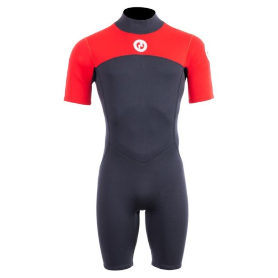 Two Bare Feet Thunderclap 2.5mm Mens Shorty Wetsuit (Red / Black)