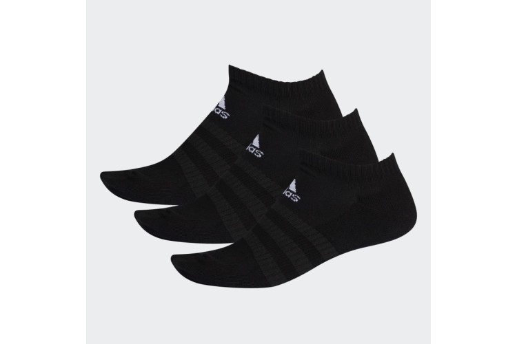 adidas Cushioned 3 Pack Of No Show Socks Black