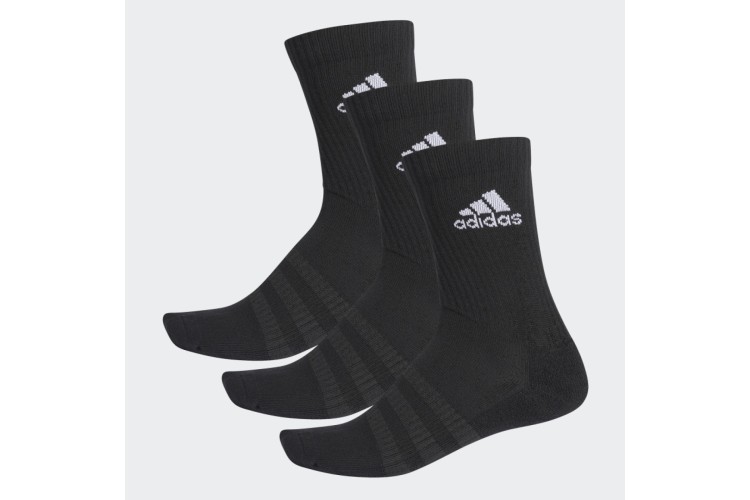 adidas Cushioned 3 Pack Of Socks Black