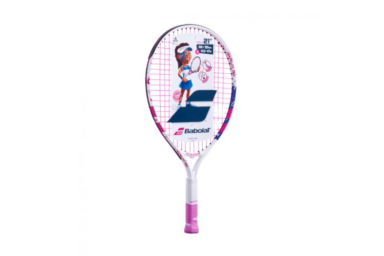Babolat B'Fly 21 inch Junior Tennis Racket White / Pink / Blue