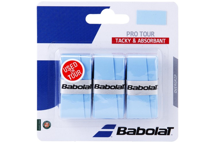 Babolat Pro Tour Overgrips (Pack of 3) Blue