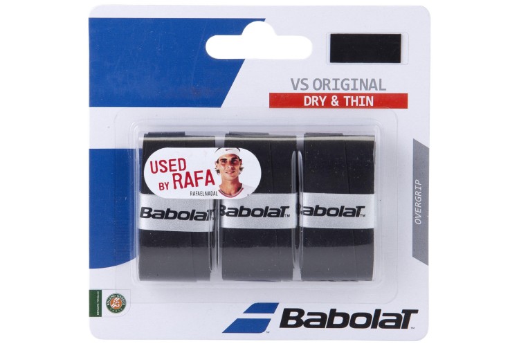 Babolat VS Original Overgrips (Pack of 3) Black