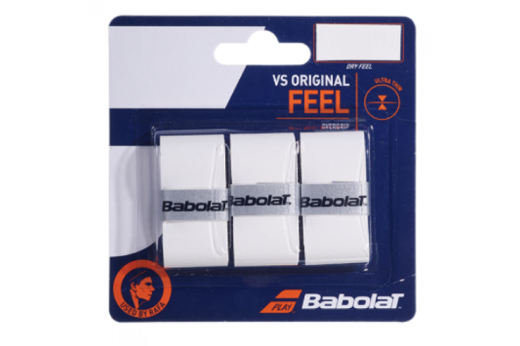 Babolat VS Original Overgrips (Pack of 3) White