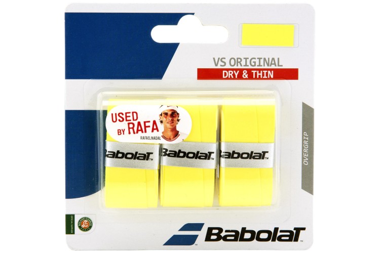 Babolat VS Original Overgrips (Pack of 3) Yellow