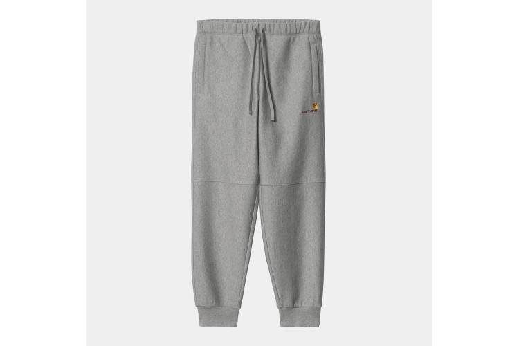 Carhartt WIP American Script Logo Jogging Pants Grey Heather