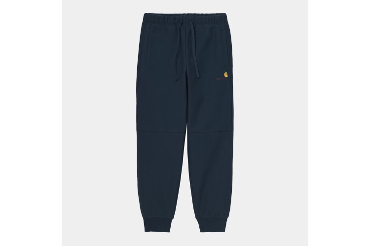 Carhartt WIP American Script Logo Jogging Pants Mizar Blue