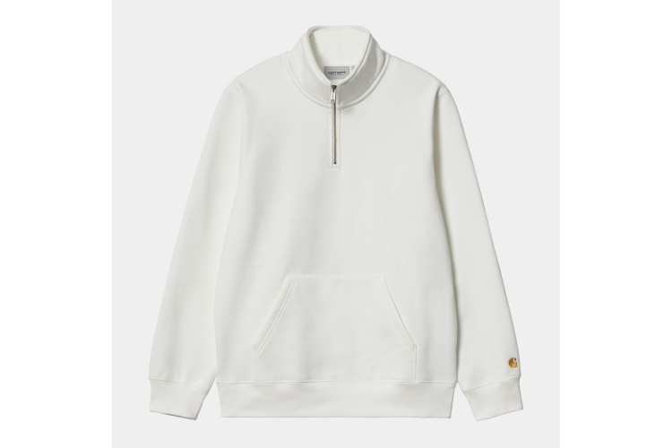 Carhartt WIP Chase Logo Half Zip Sweatshirt Wax