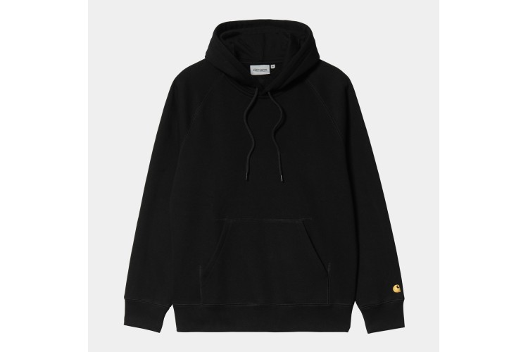 Carhartt WIP Chase Logo Hooded Sweatshirt Black