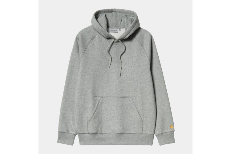 Carhartt WIP Chase Logo Hooded Sweatshirt Grey