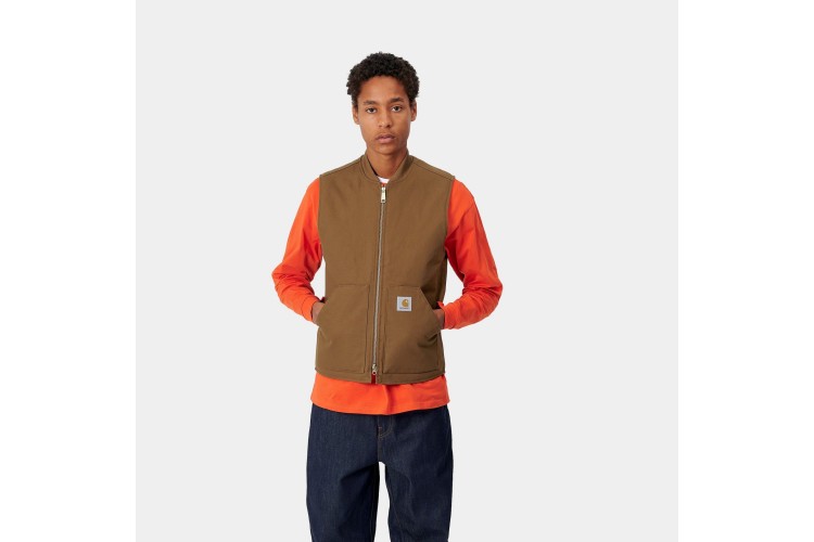 Carhartt WIP Dearborn Canvas Vest Hamilton Brown