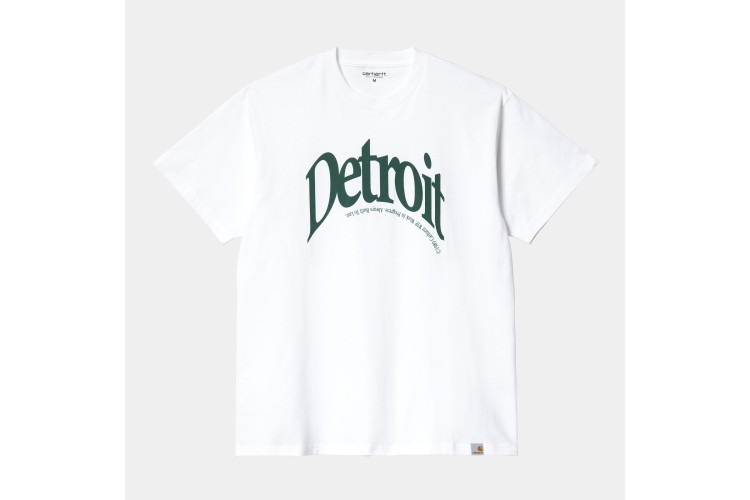 Carhartt WIP Detroit Arch T-Shirt White / Hedge