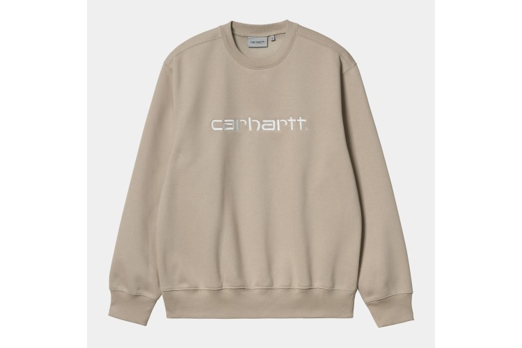 Carhartt WIP Embroidered Crew Sweatshirt Wall / Wax