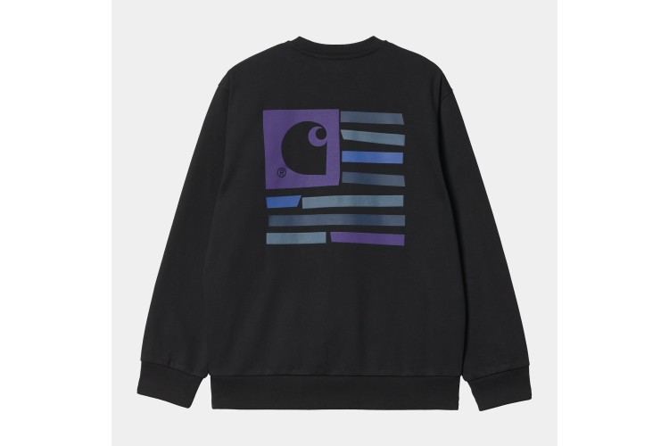 Carhartt WIP Medley State Crew Sweatshirt Black