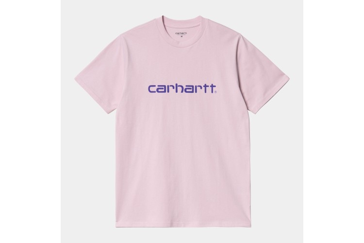 Carhartt WIP Script T-Shirt Pale Quartz / Razzmic
