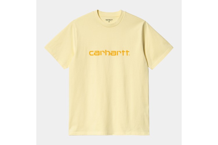 Carhartt WIP Script T-Shirt Soft Yellow / Popsicle