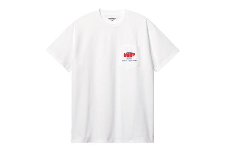 Carhartt WIP Worm Logo Pocket T-Shirt White