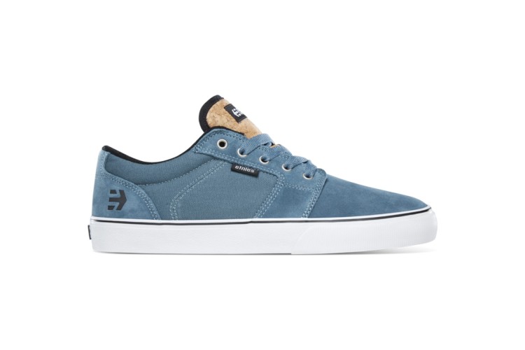 Etnies Barge LS Skate Shoes Blue / White