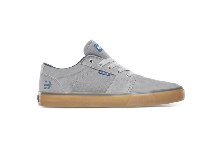 Etnies Barge LS Skate Shoes Grey / Blue / Gum